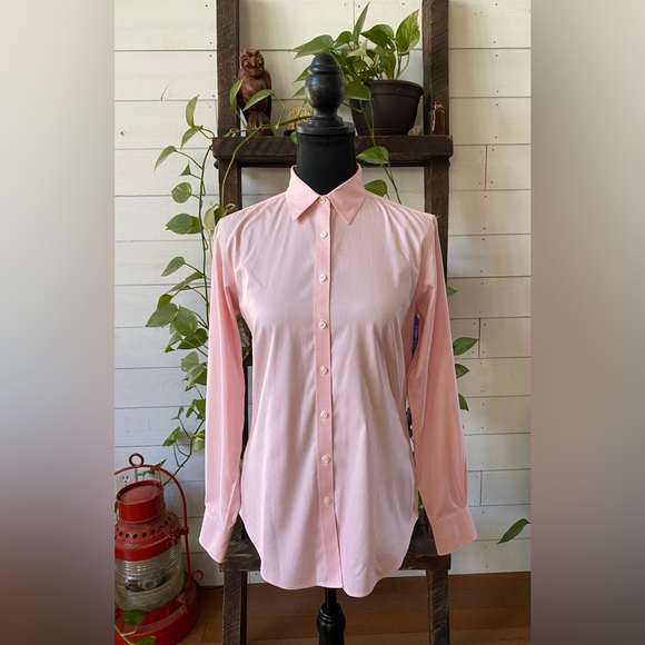 Brooks Brothers: Pink Fitted Button Down Shirt - Picture 16 of 17